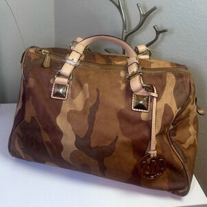Michael Kors Greyson Camo Satchel Bag